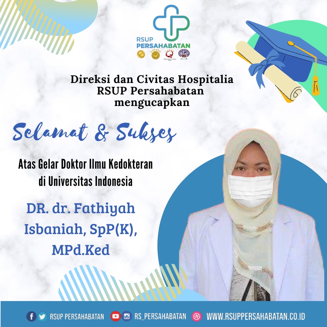 Selamat & Sukses DR. dr. Fathiyah Isbaniah, Sp. P(K), MPd, Ked