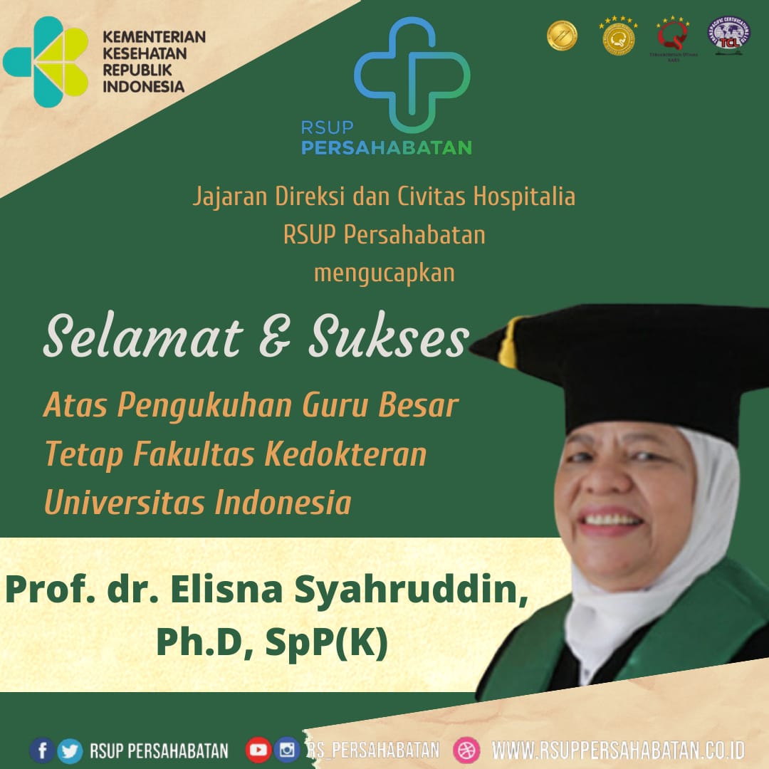 Selamat & Sukses Atas Pengukuhan Guru Besar Tetap Fakultas Kedokteran Universitas Indonesia