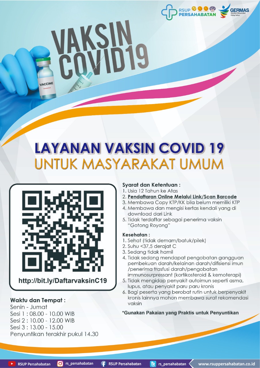 Layanan Vaksin Covid-19 Untuk Masyarakat Umum
