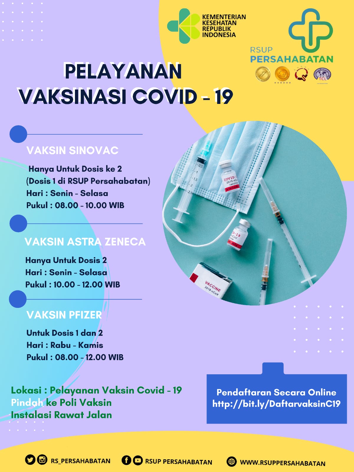 UPDATE Pelayanan Vaksinasi Covid-19, Sinovac, Astra Zeneca dan Pfizer