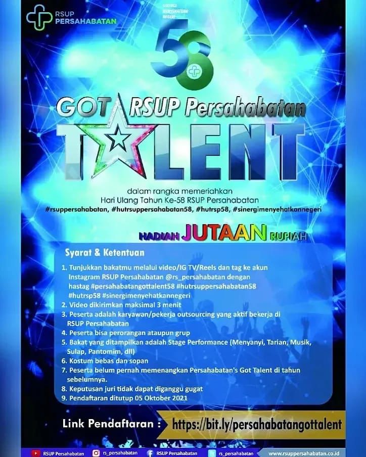 Persahabatan Got Talent Dalam Rangka HUT ke-58 RSUP Persahabatan