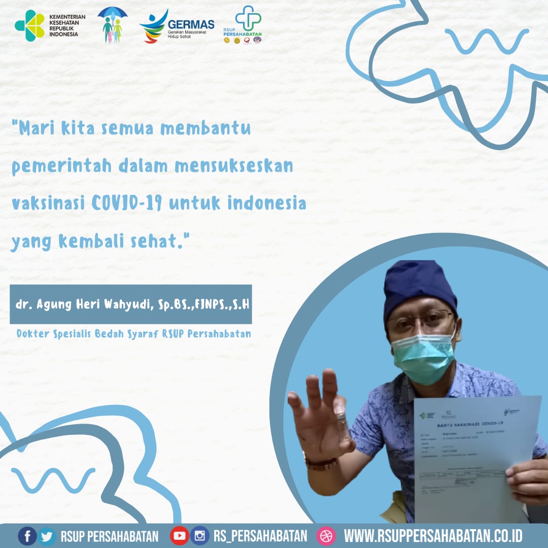 Mari kita sukseskan program vaksinasi covid 19 untuk Indonesia kembali sehat