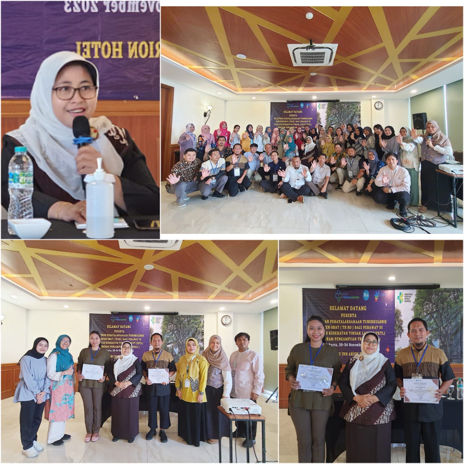 Acara Penutupan Pelatihan Penatalaksanaan Tuberkulosis Resistan Obat Bagi Perawat