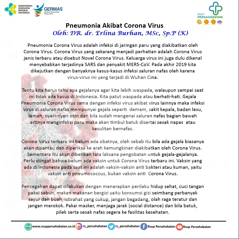 Pneumonia Akibat Corona Virus