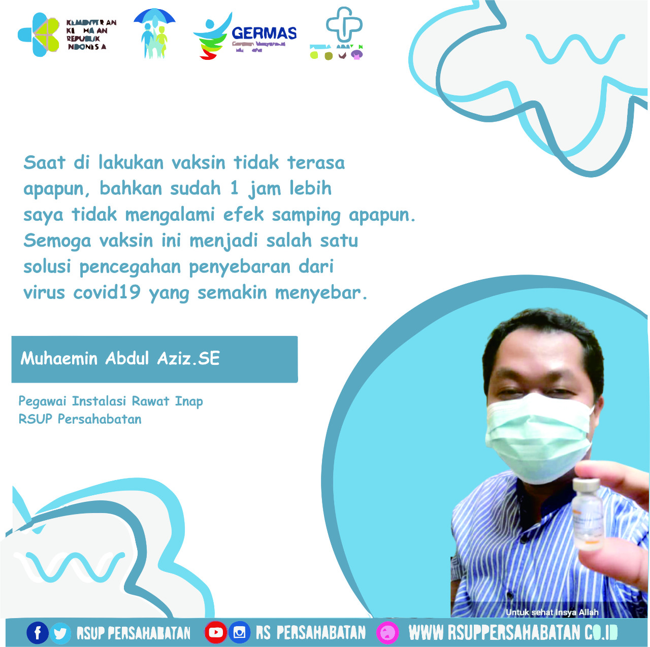 vaksin menjadi salah satu solusi pencegahan penyebaran dari virus covid 19