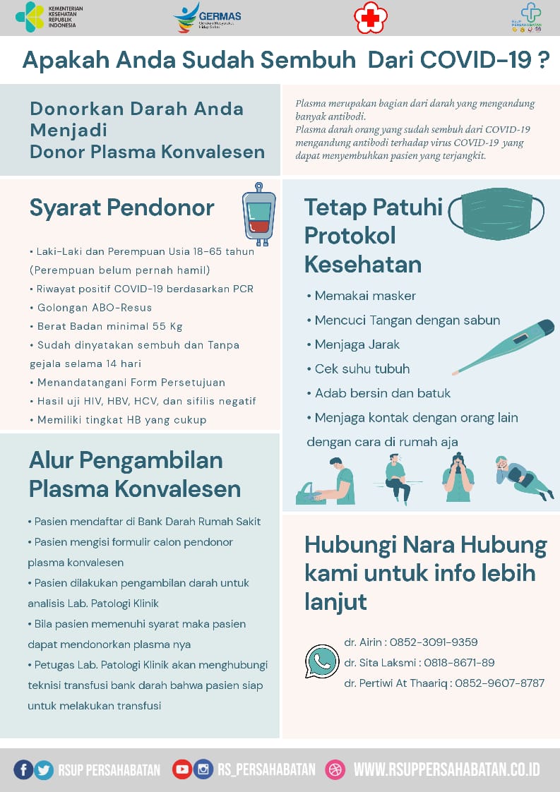 Donor Plasma Konvalesen RSUP Persahabatan