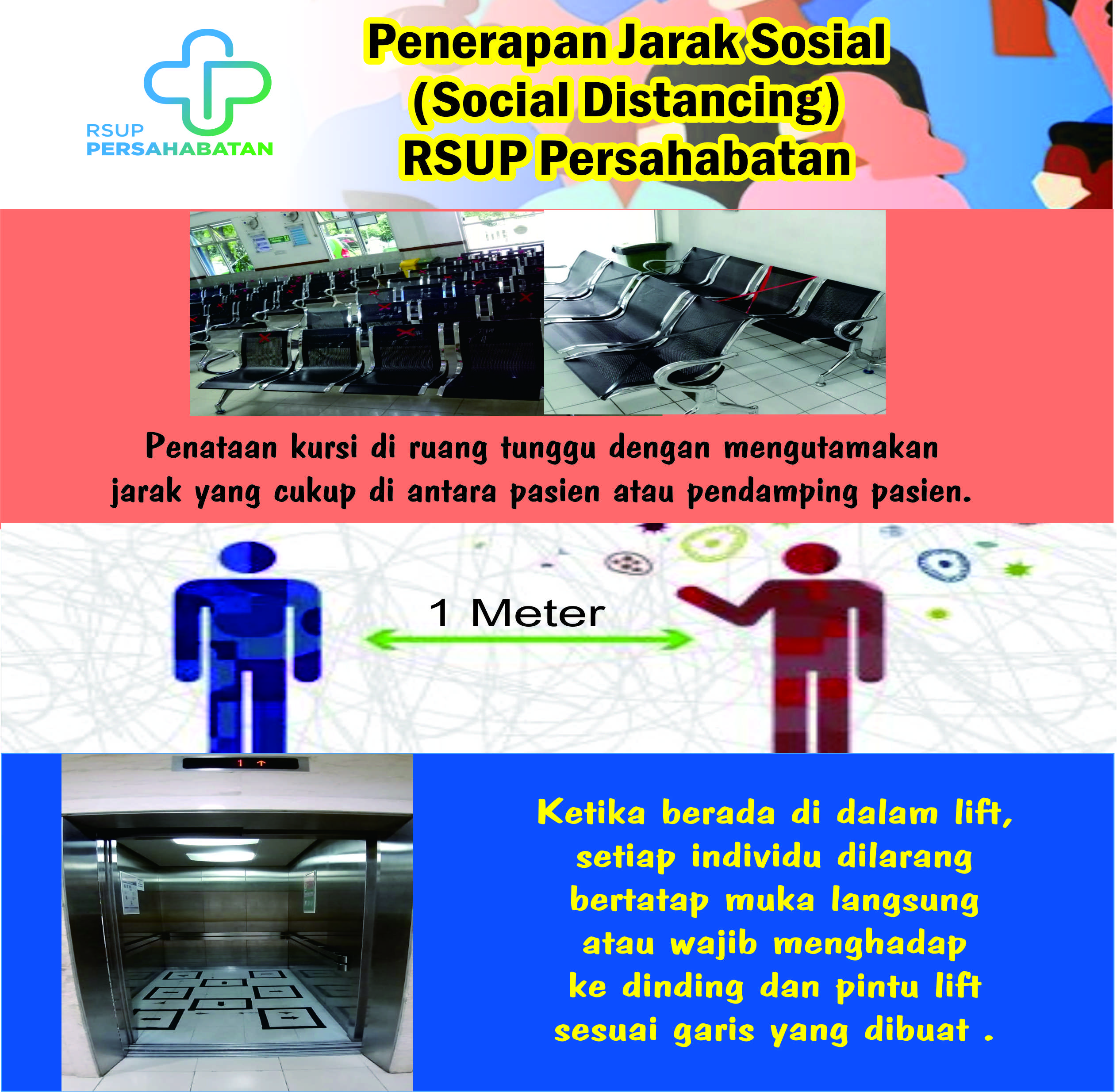 Social Distancing Di RSUP Persahabatan